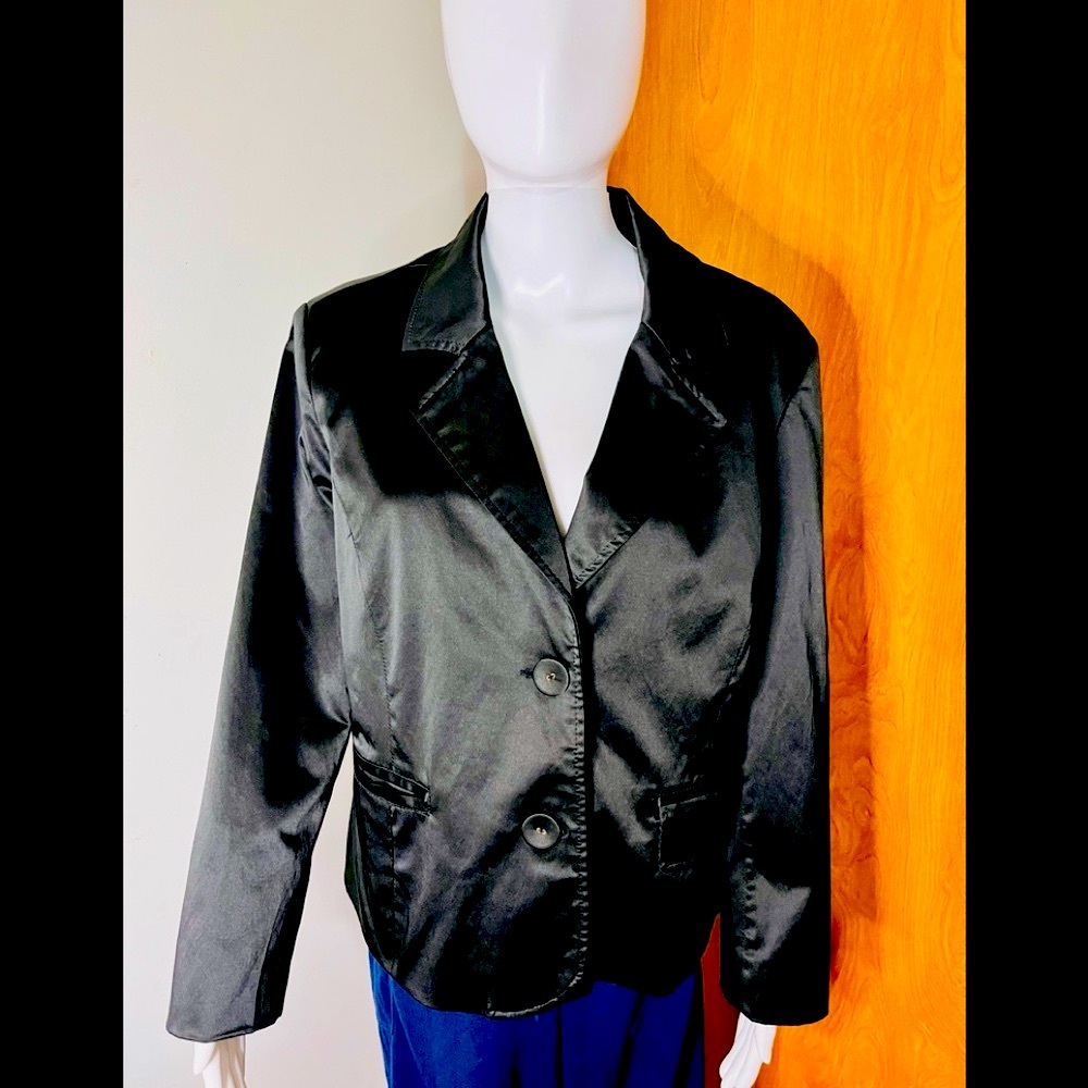Live a Little faux black leather jacket